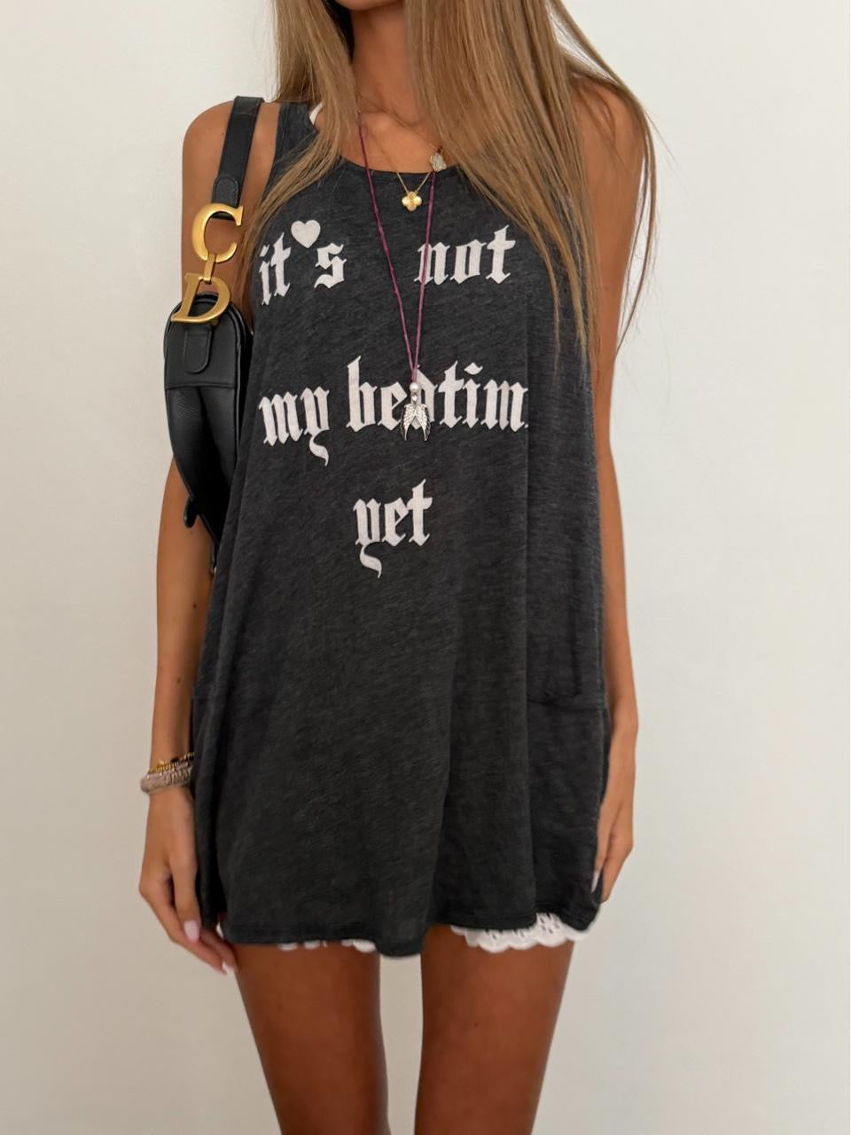Vintage 00s ‘It’s not my bedtime yet’ top