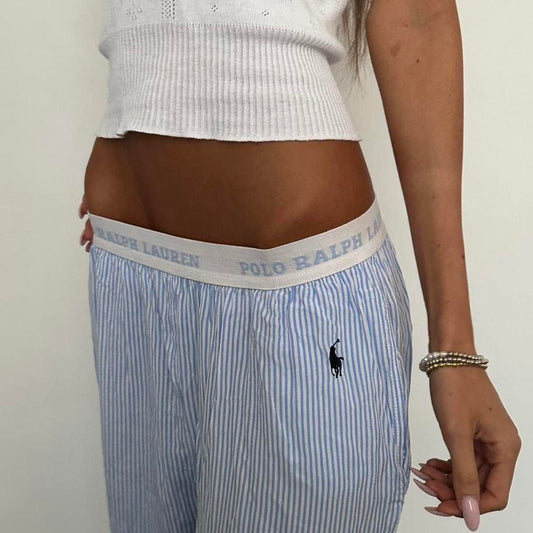 Vintage 90s Ralph Lauren blue stripes pants