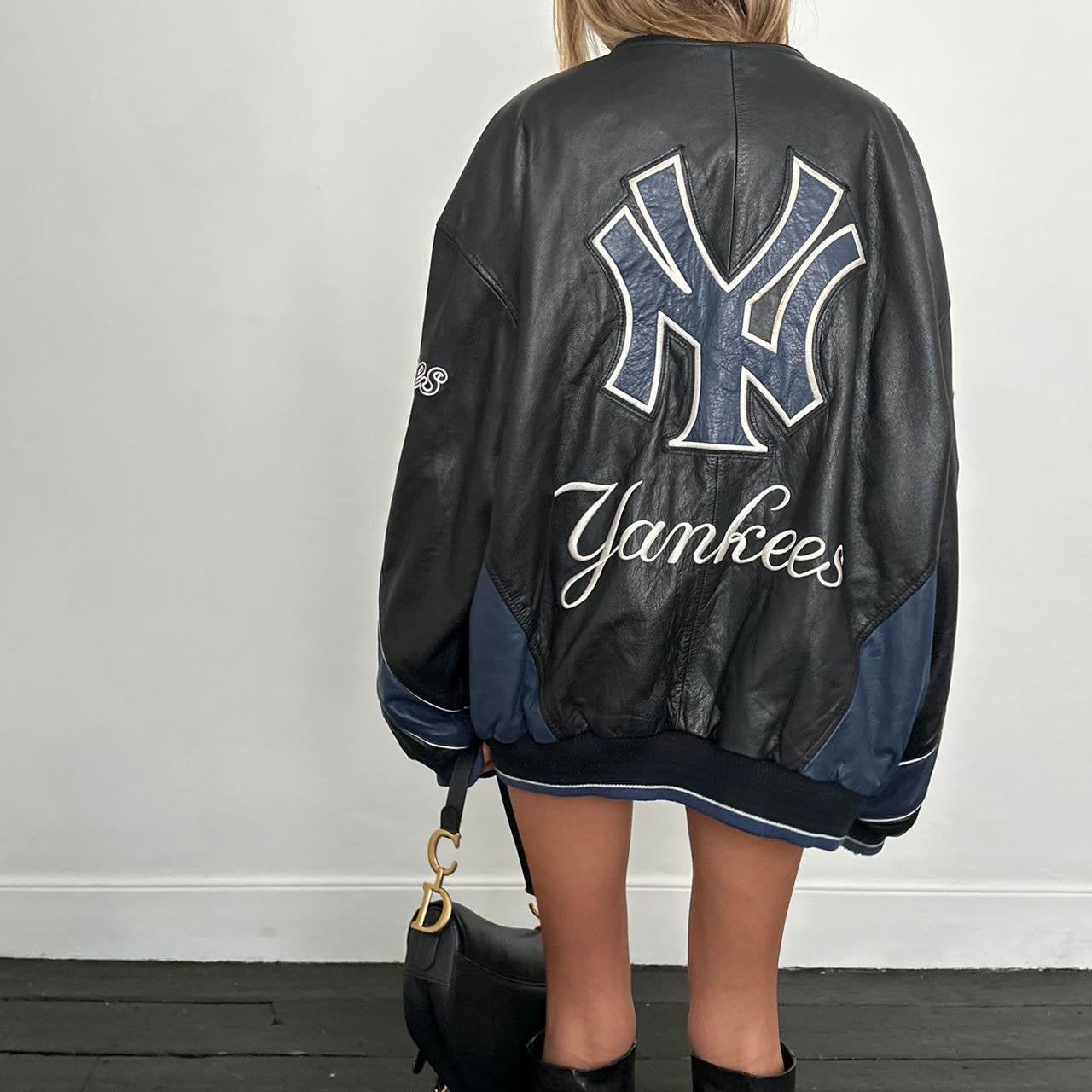 Vintage 90’s Yankees leather jacket