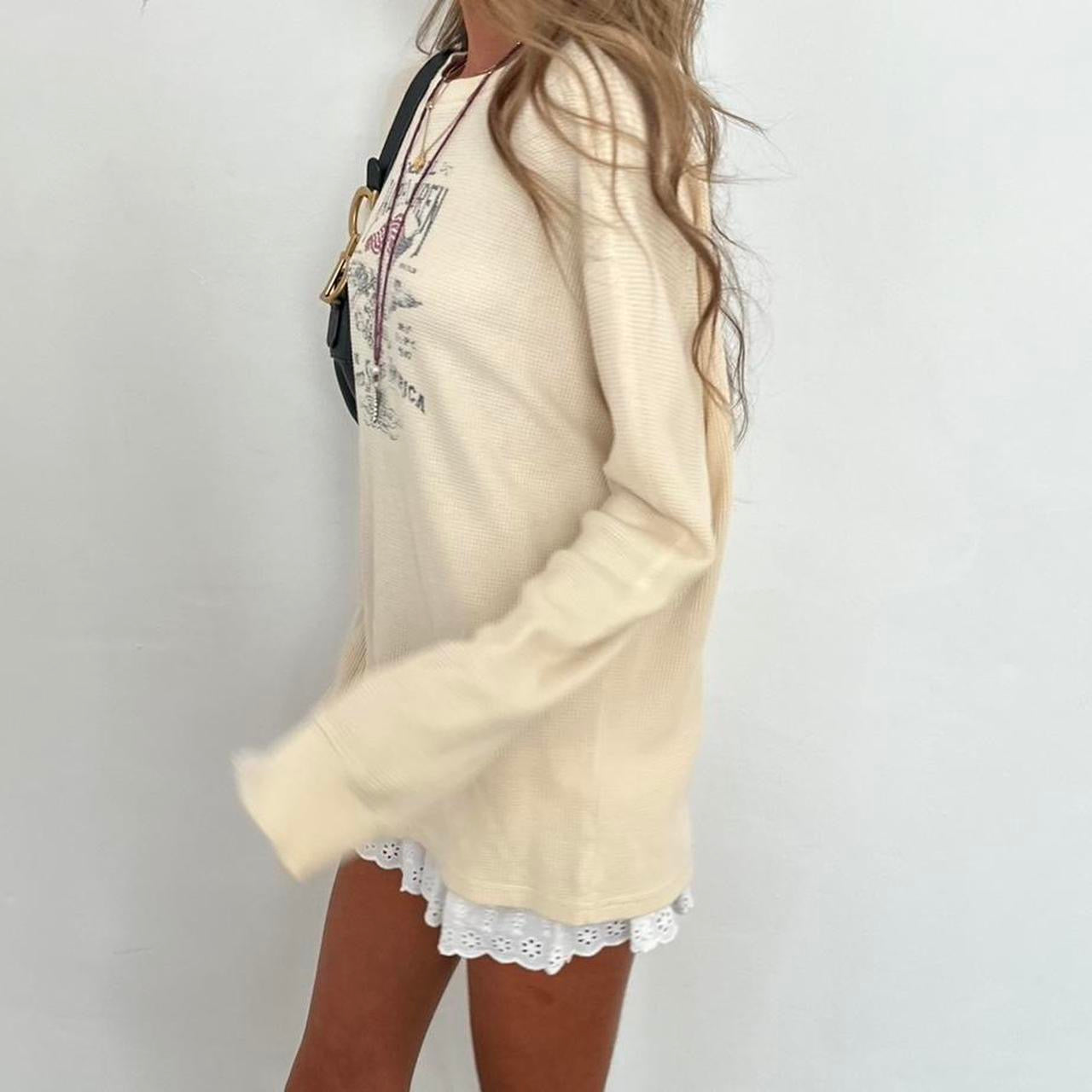 Vintage 2000s Ralph Lauren long sleeve waffle top