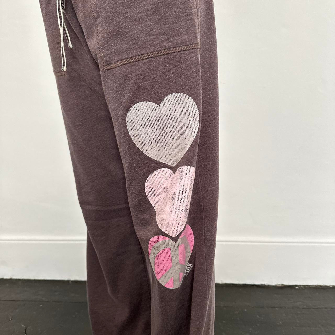 Vintage 2000’s Victorias Secret Pink brown sweatpants