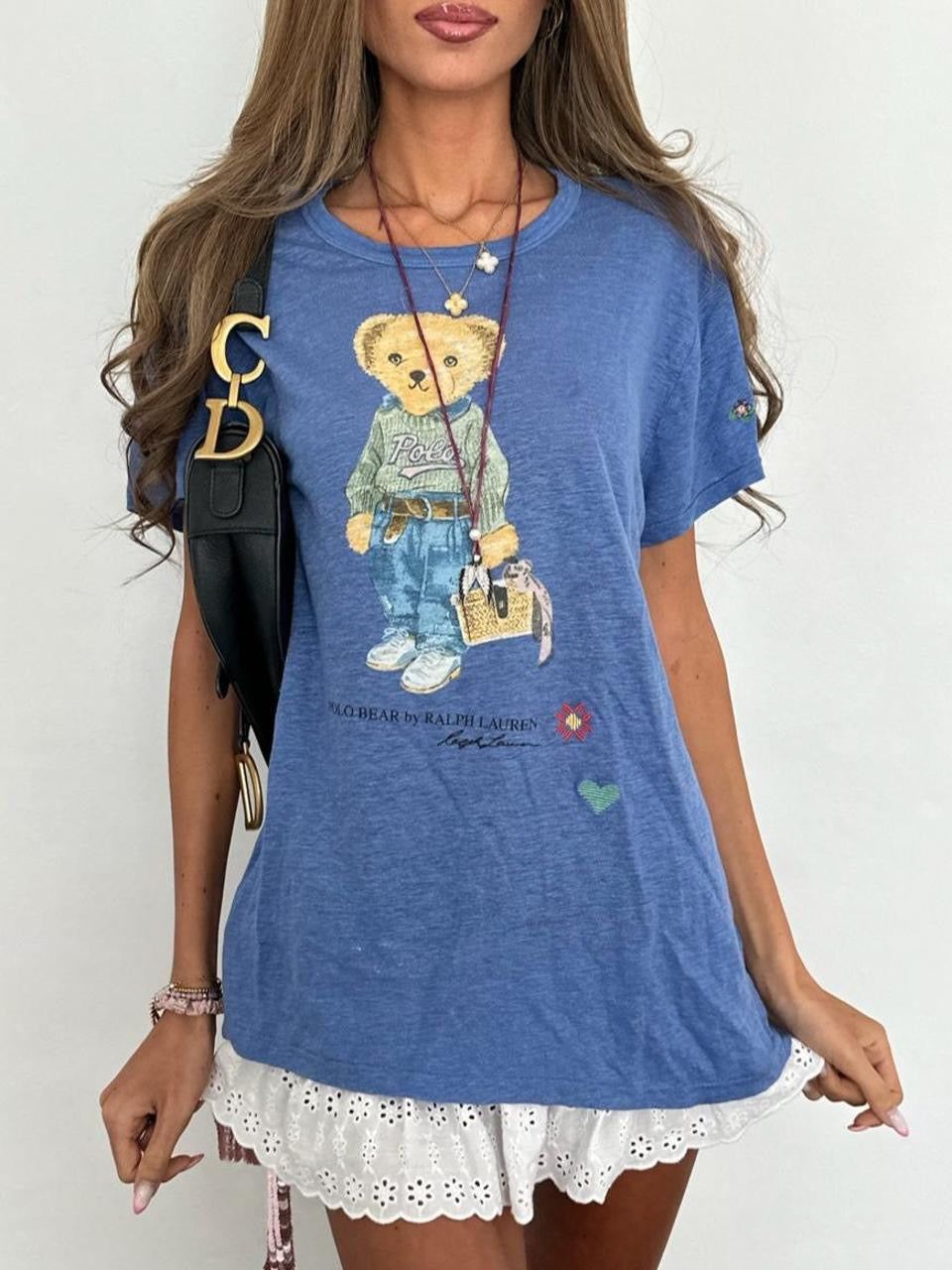Vintage 00’s blue bear Polo Ralph Lauren top