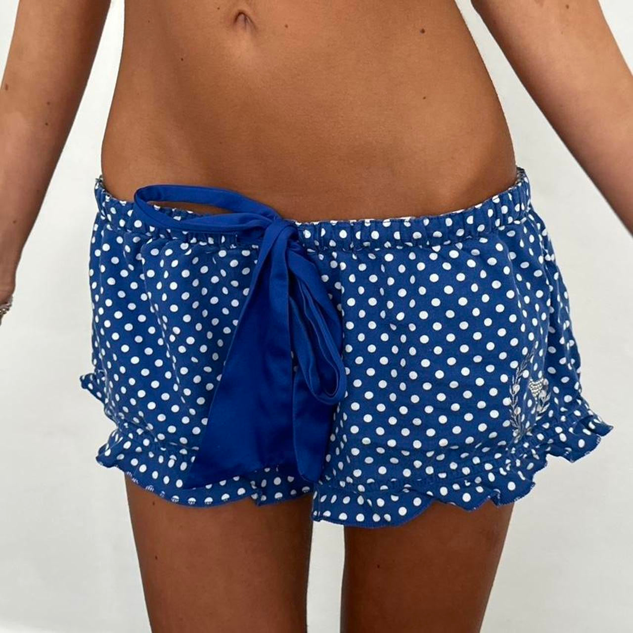 Vintage Victoria’s Secret navy polka dot shorts