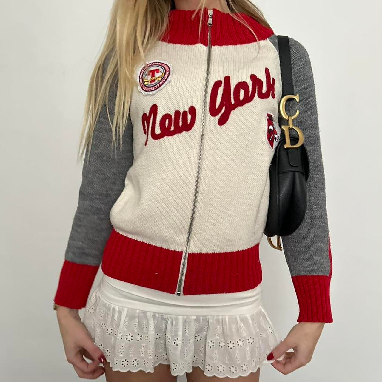 Vintage 90’s New York knit zip up