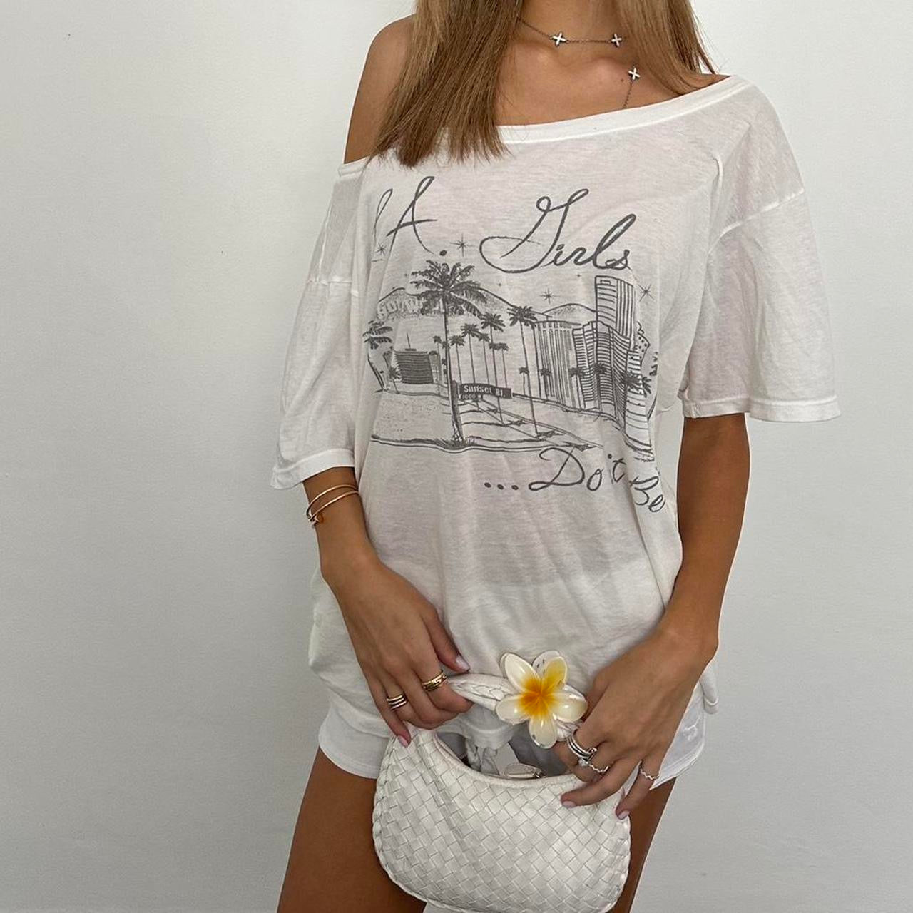 Vintage LA white oversized T-shirt