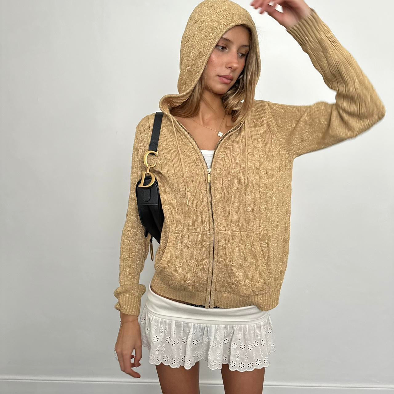 Vintage 90’s knitted zip up hoodie