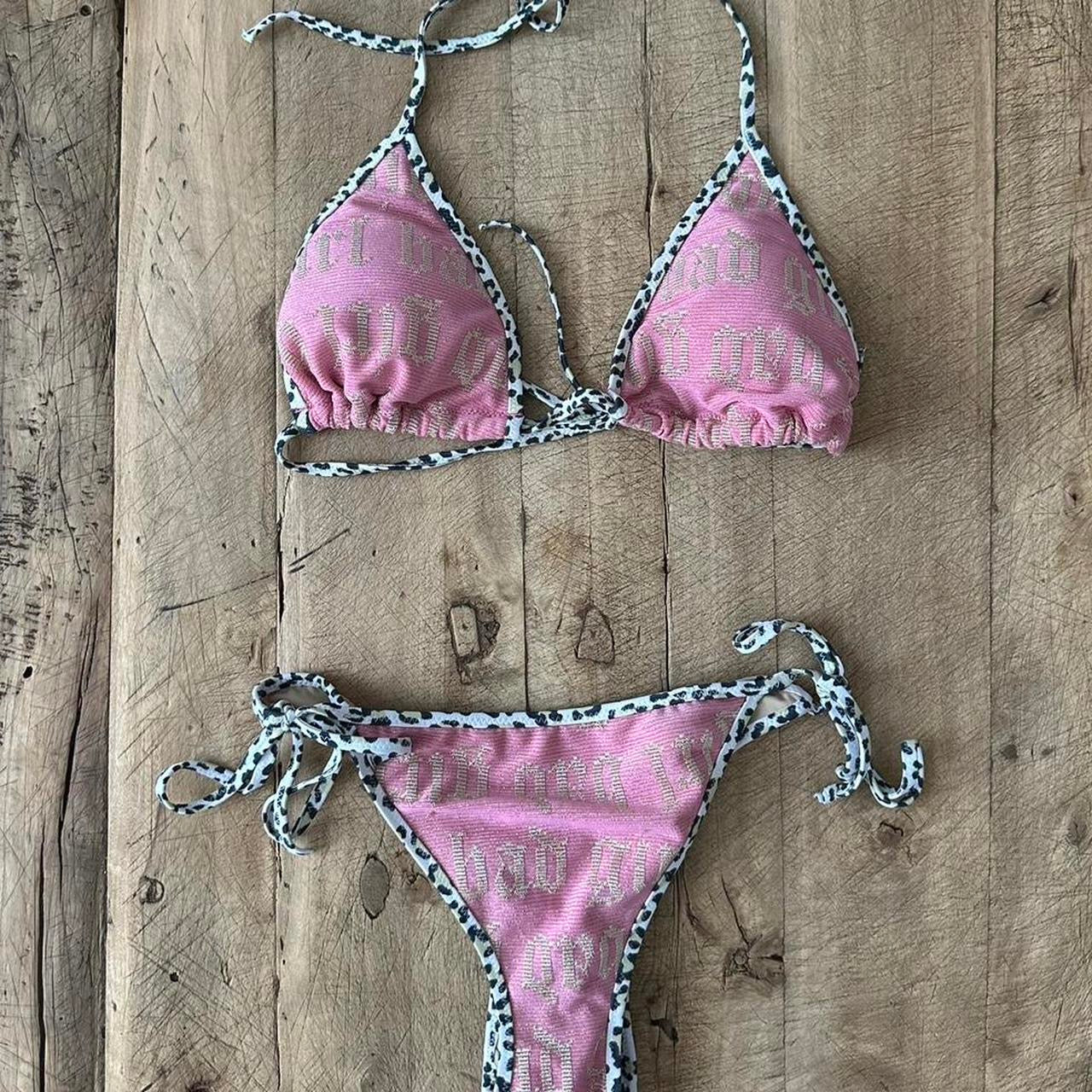 Vintage 90’s Victoria’s Secret pink script bikini