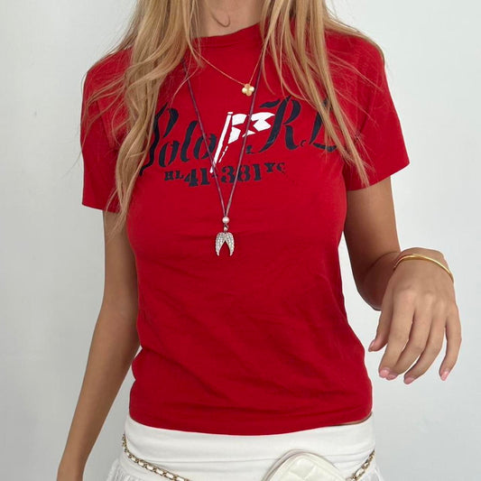 Vintage Polo Ralph Lauren red baby tee