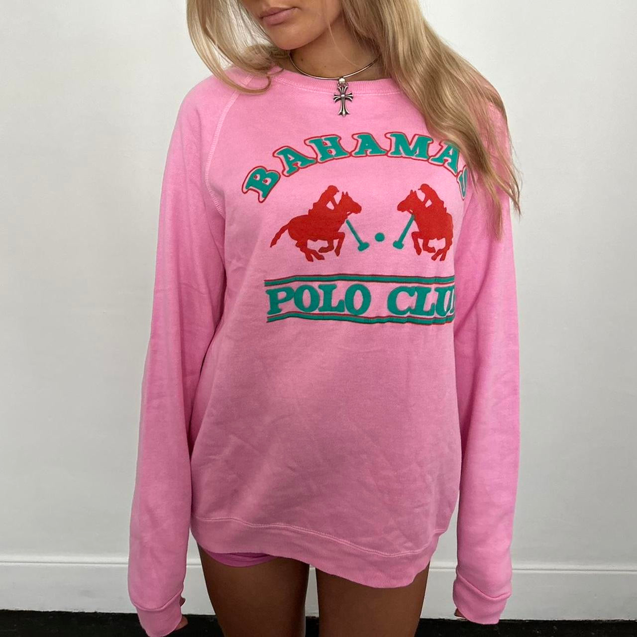 Vintage 90’s pink RARE Bahamas 🇧🇸 Polo Club sweatshirt ⭐️