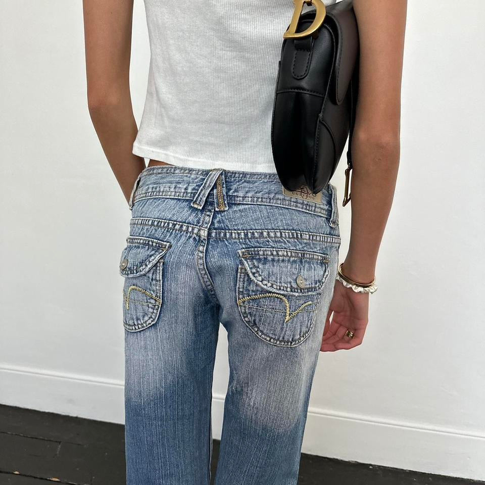 Vintage blue bootcut jeans