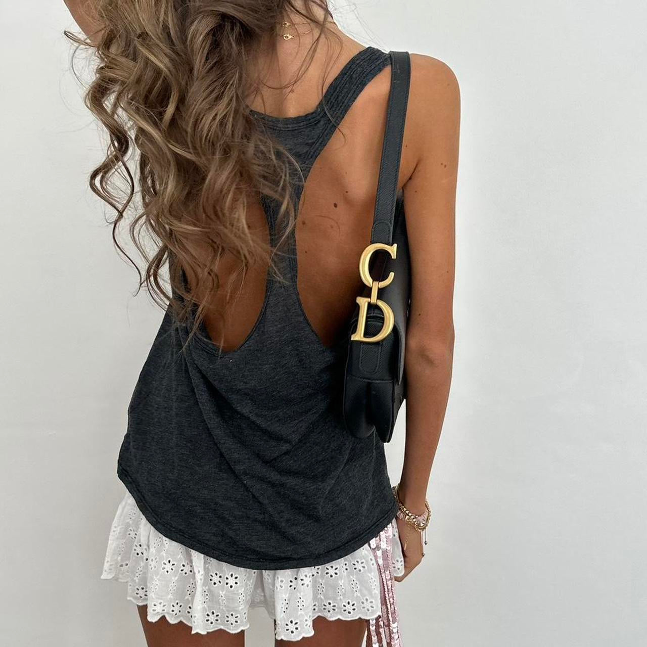Vintage 00s skull tank top