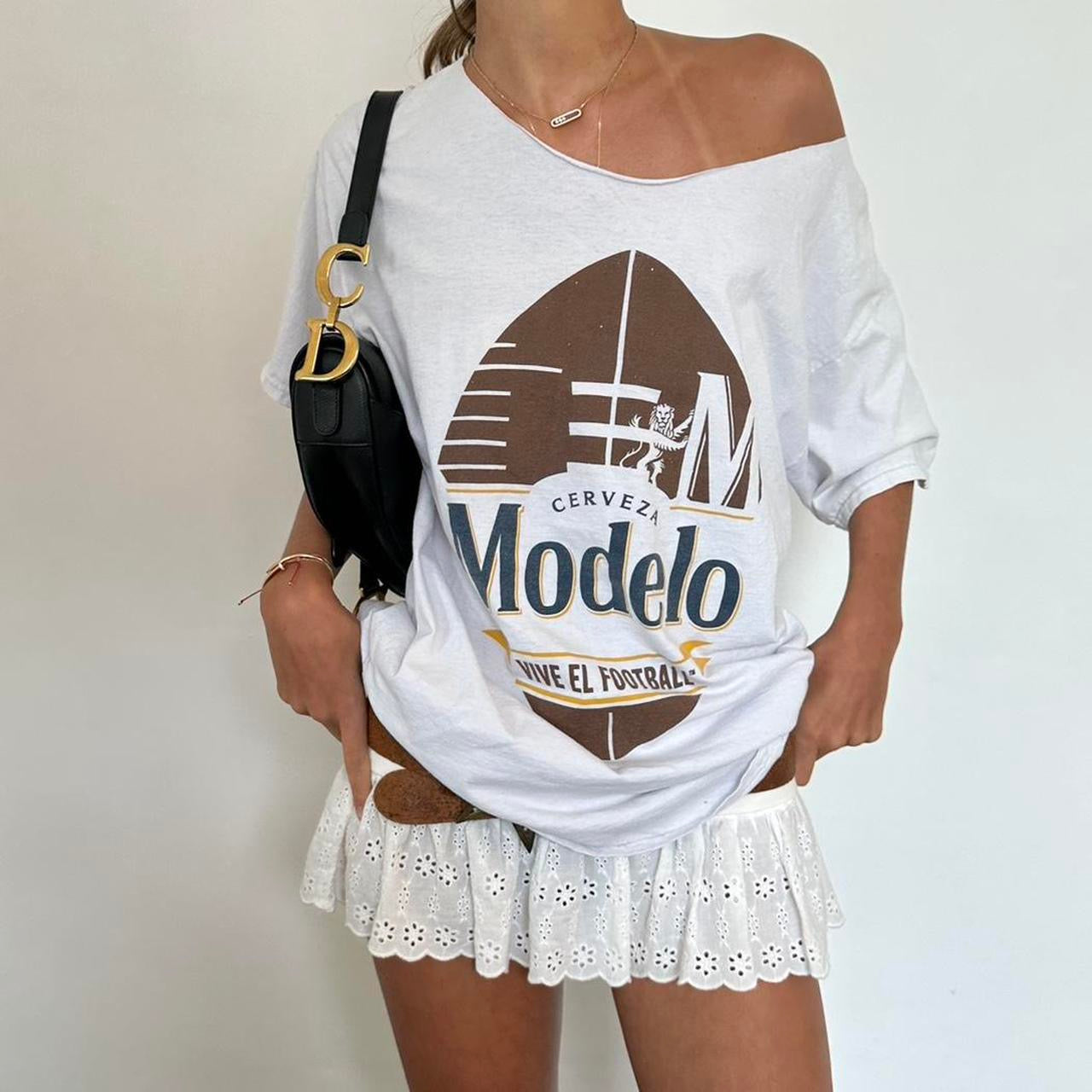 Vintage graphic white top