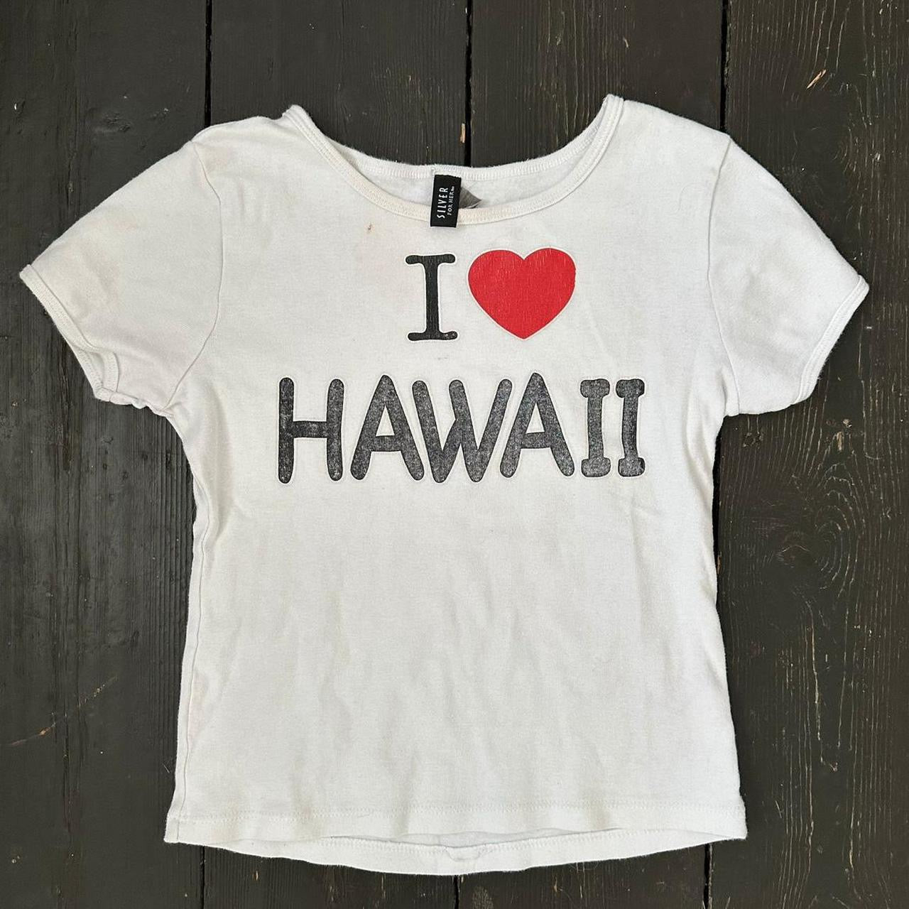 Vintage I 🩷 Hawaii white T-shirt