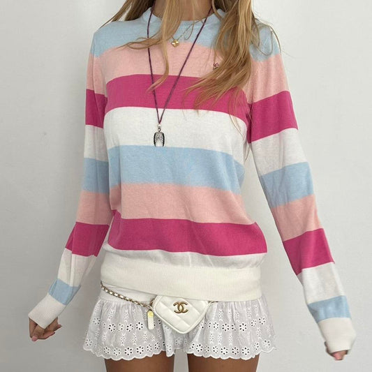 Vintage pastel stripe sweater