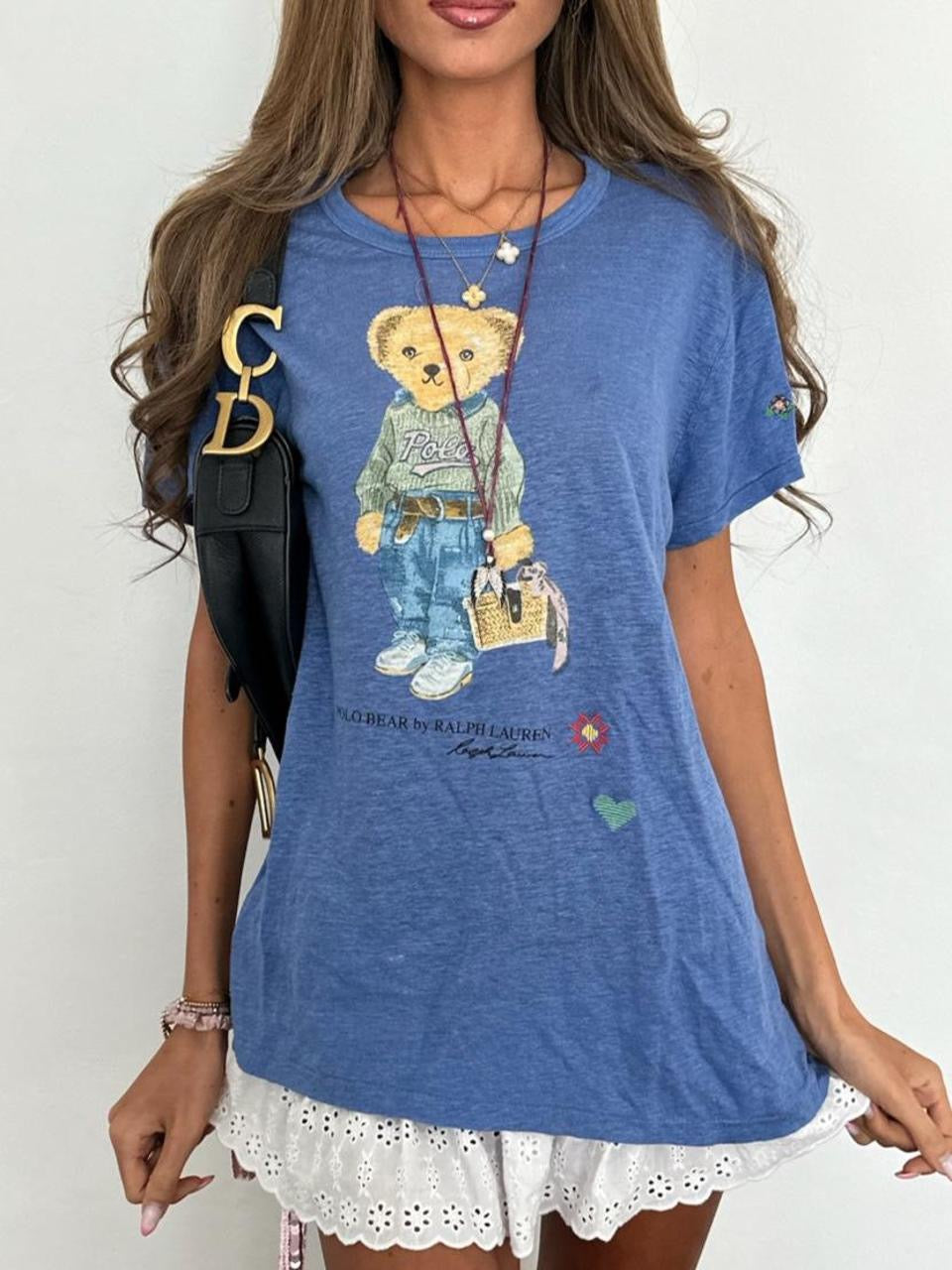 Vintage 00’s blue bear Polo Ralph Lauren top