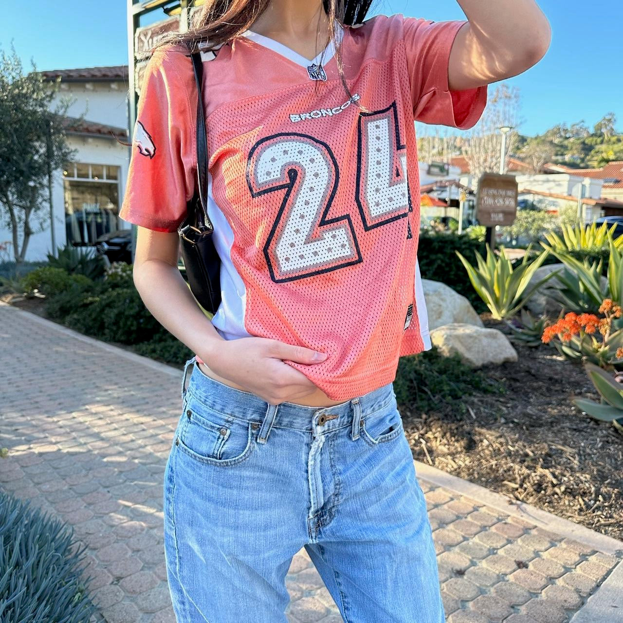 Vintage 90’s broncos 24 jersey peach colour 🍑