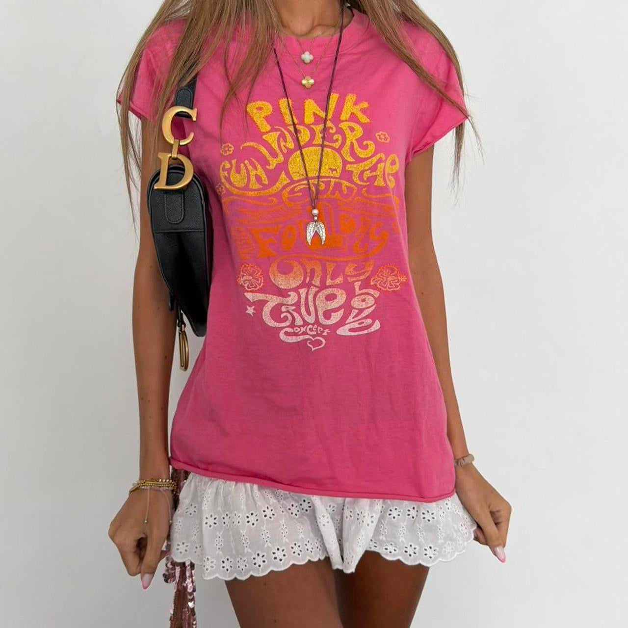 Vintage 2000’s Victoria’s Secret pink sunset tee