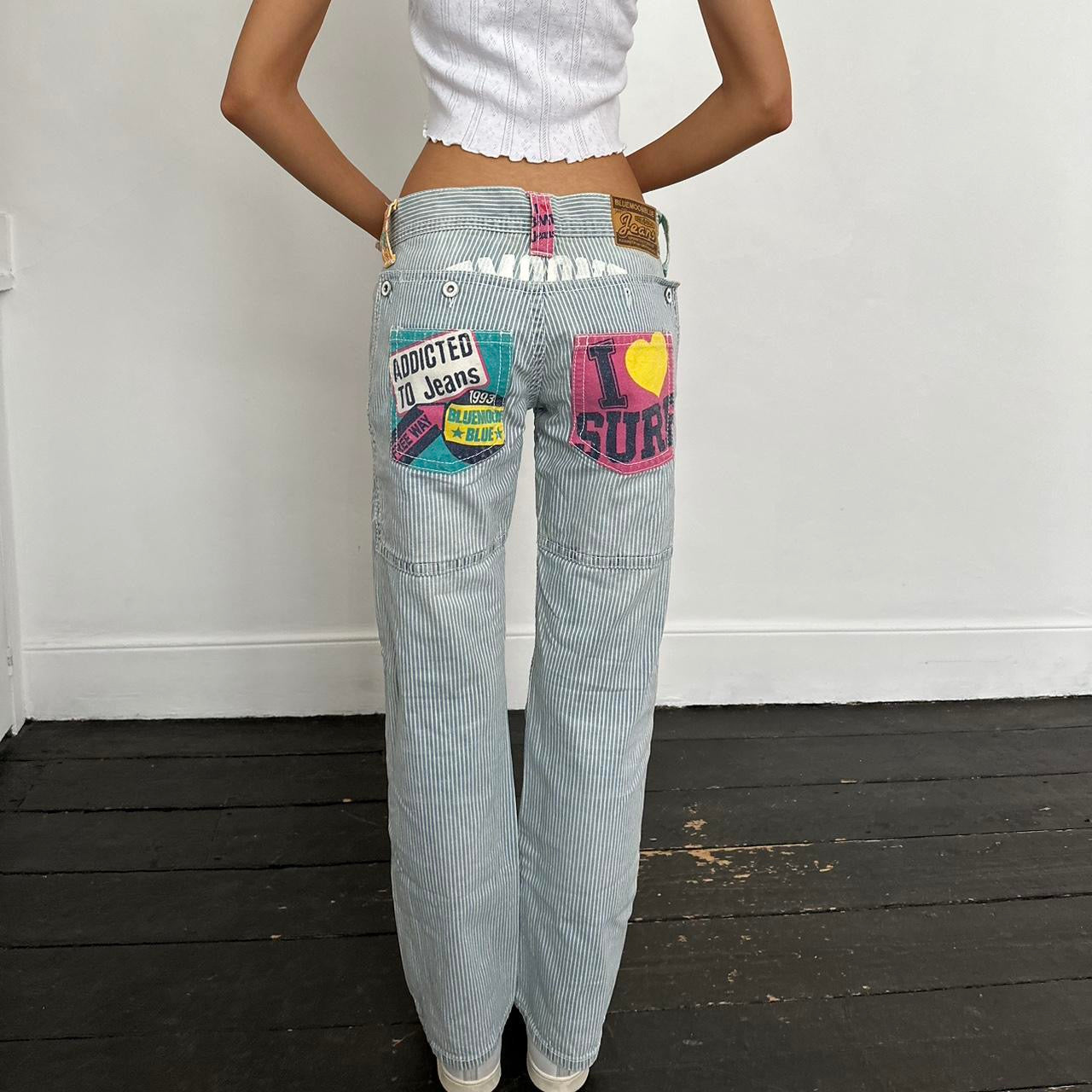 Vintage iconic rare 90s I love surf jeans