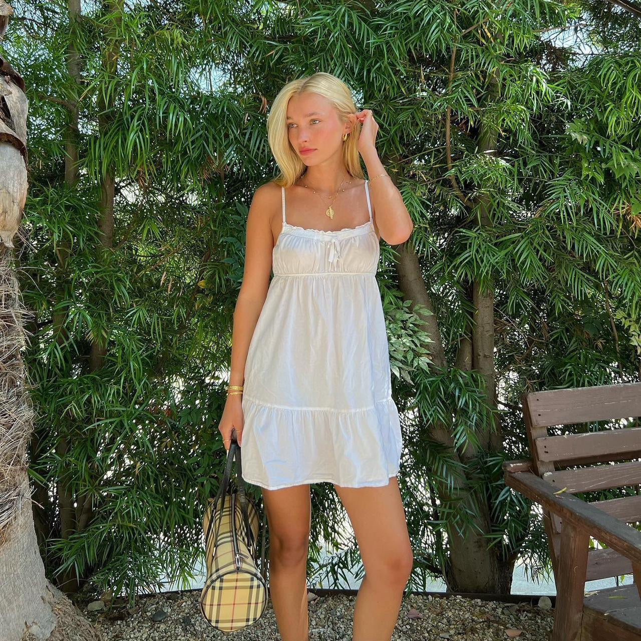 Vintage rare Victorias Secret white dress