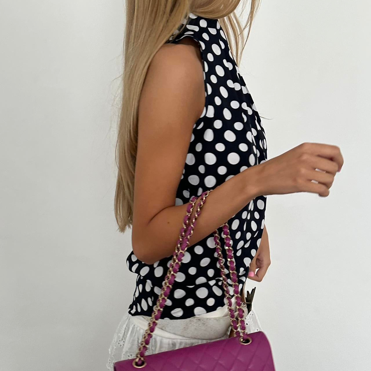 Vintage 90’s halter polka dot top