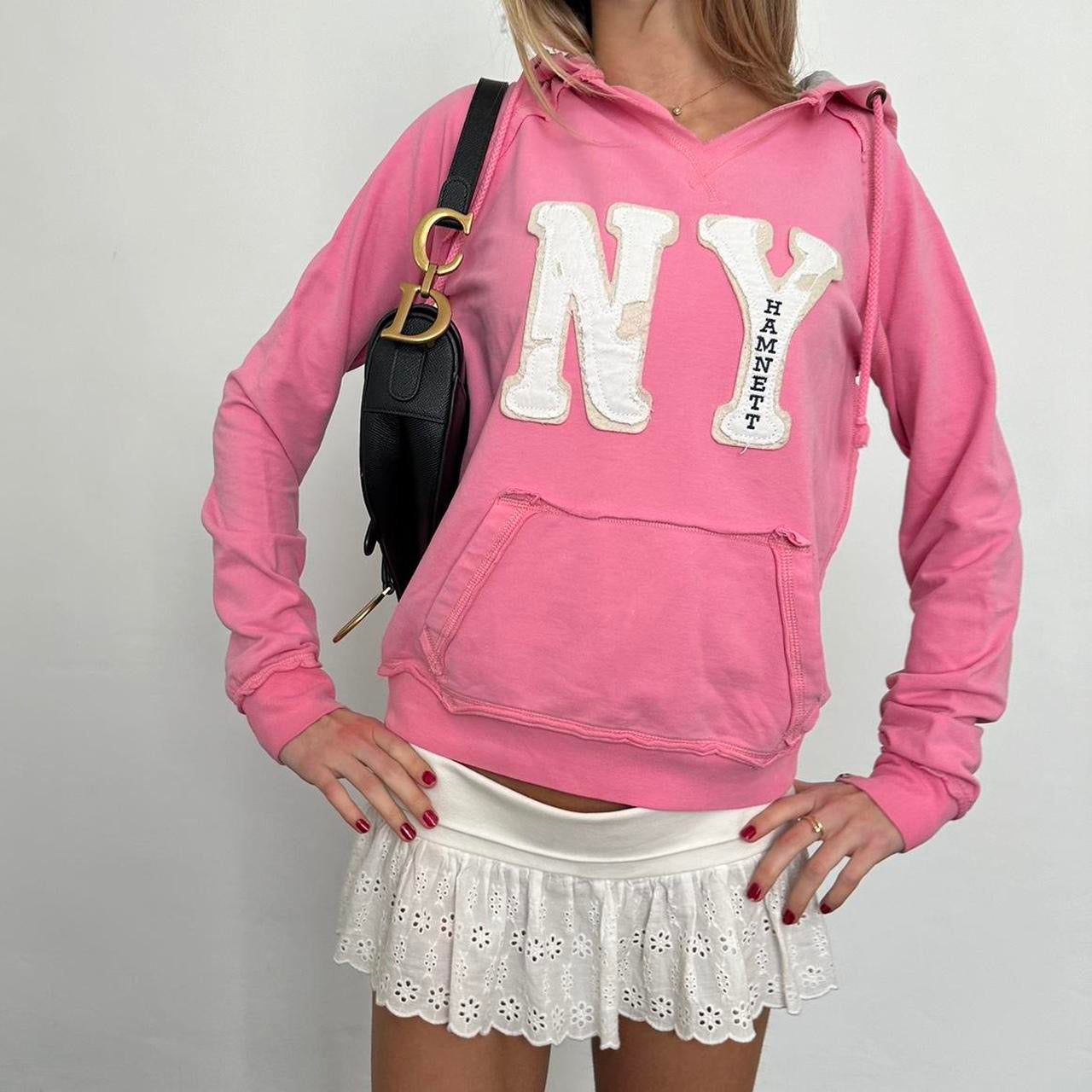 Vintage pink New York hoodie