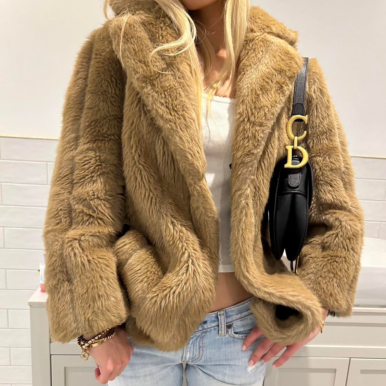 Vintage 2000’s faux fur jacket