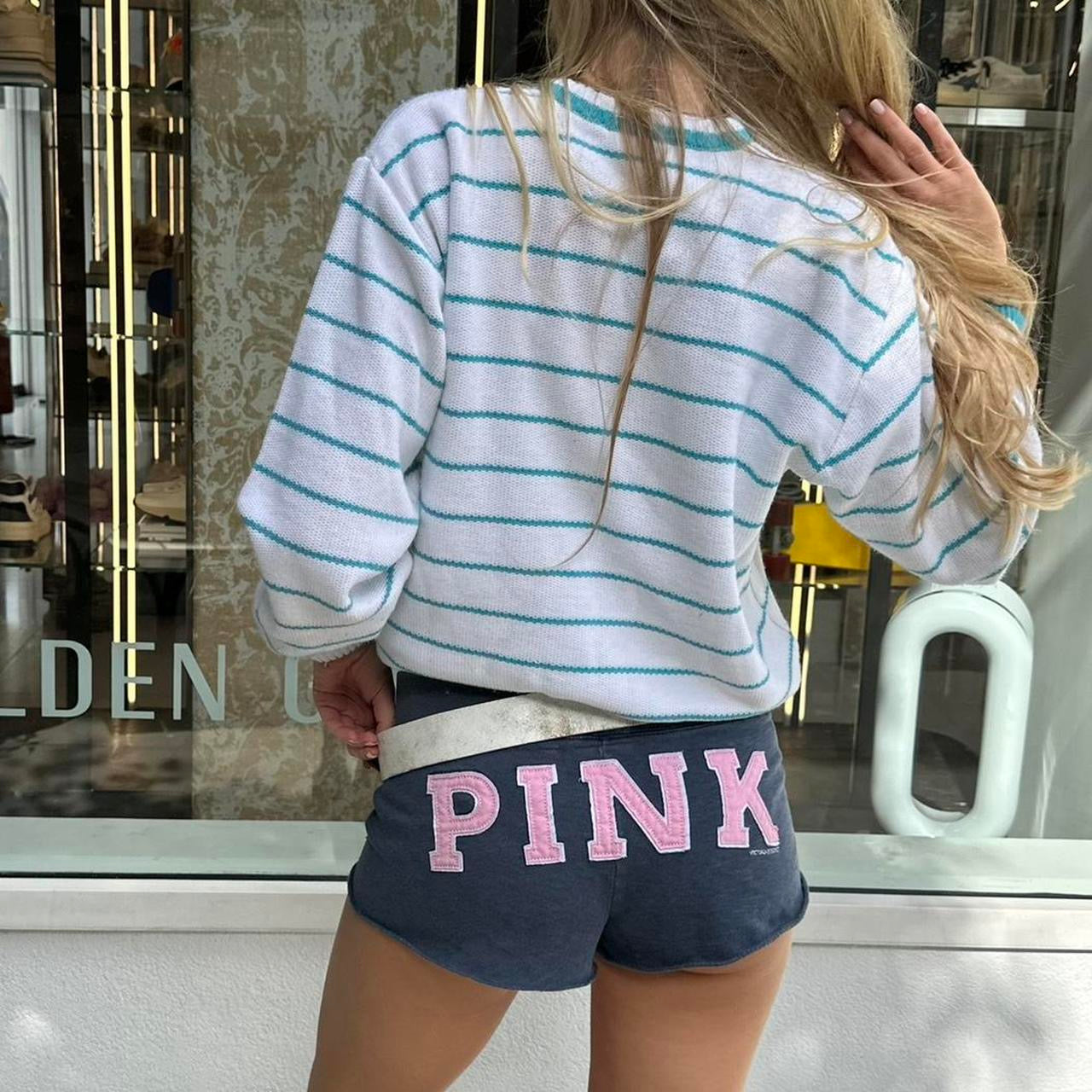 Vintage 90’s golf preppy knit striped sweater top