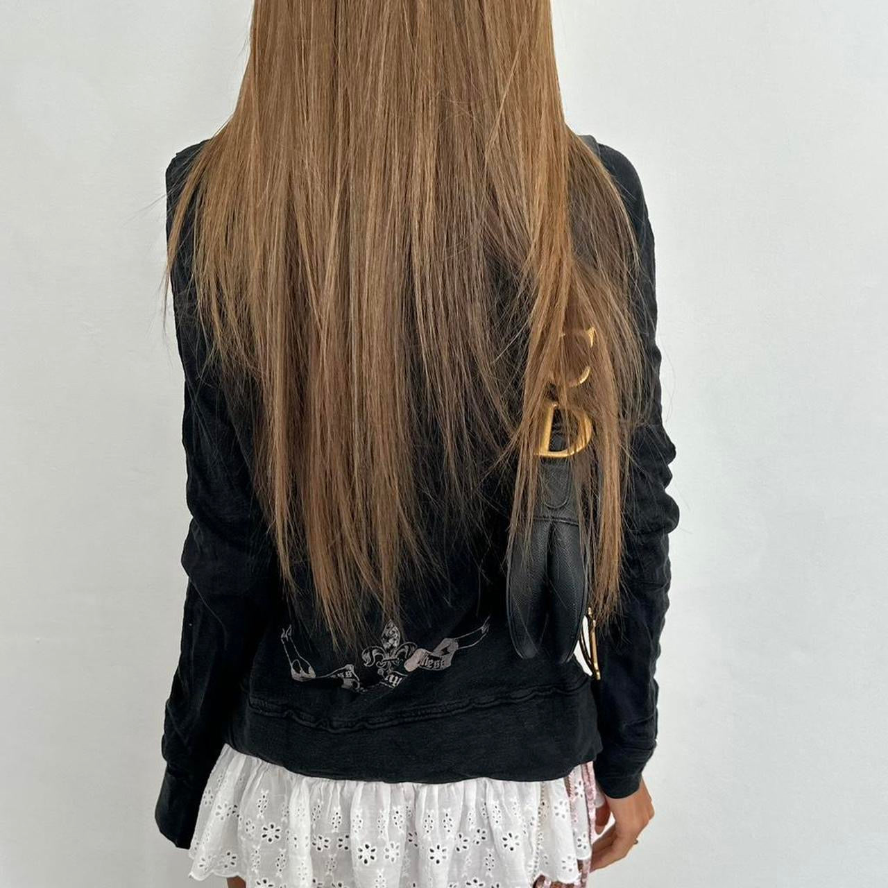 Vintage 00s Faith script graphic long sleeve top