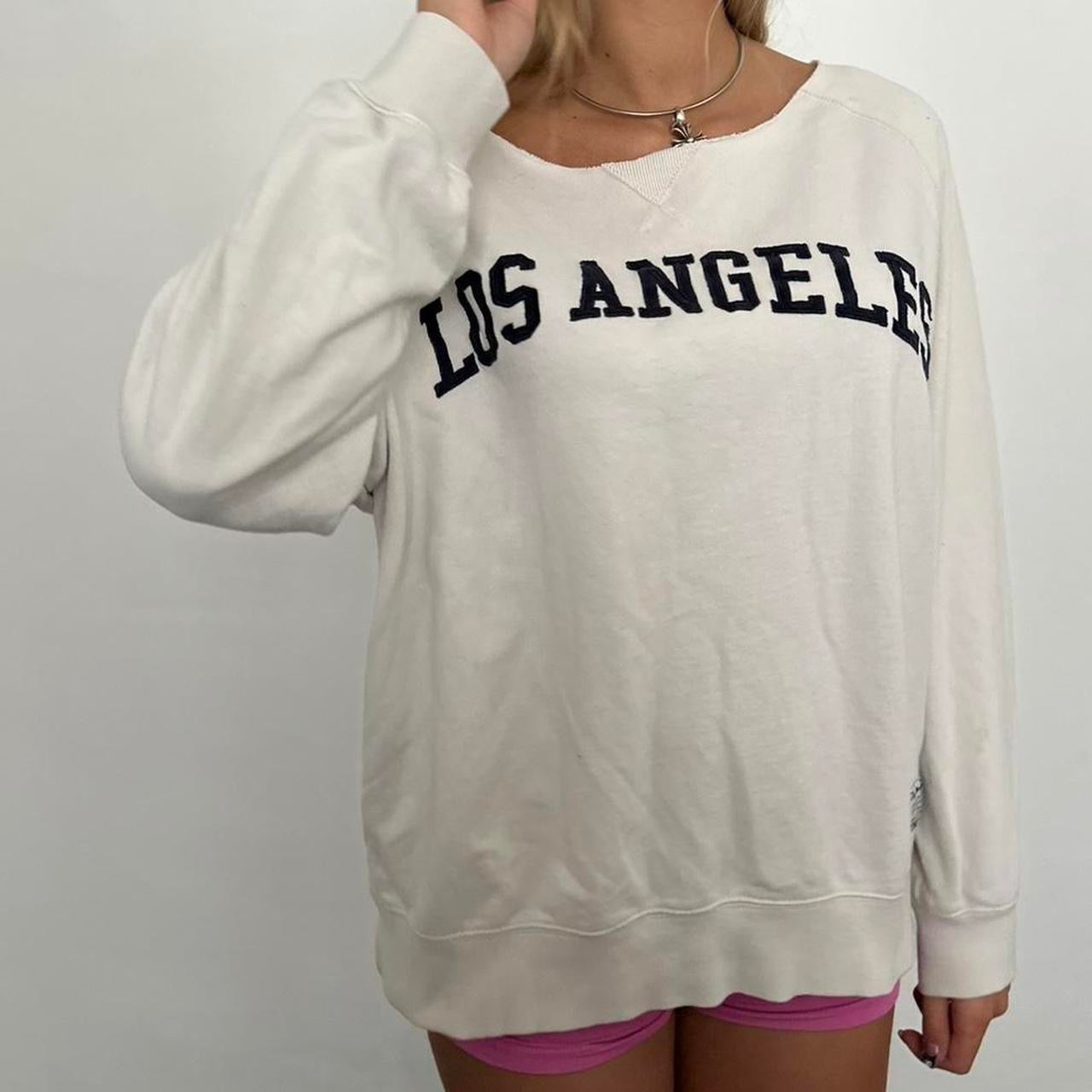 True vintage 90’s Los Angeles white sweatshirt