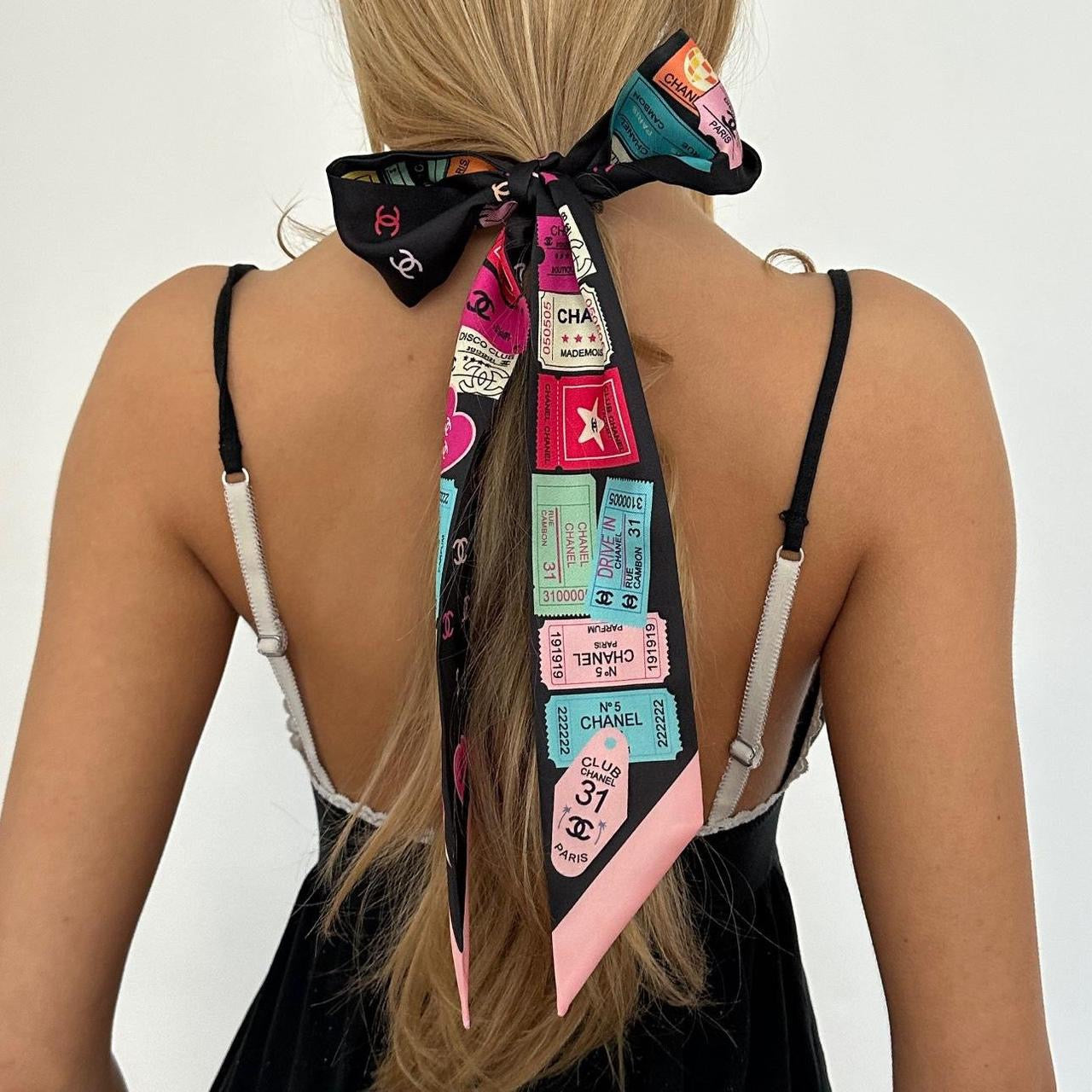 Vintage Chanel silk scarf