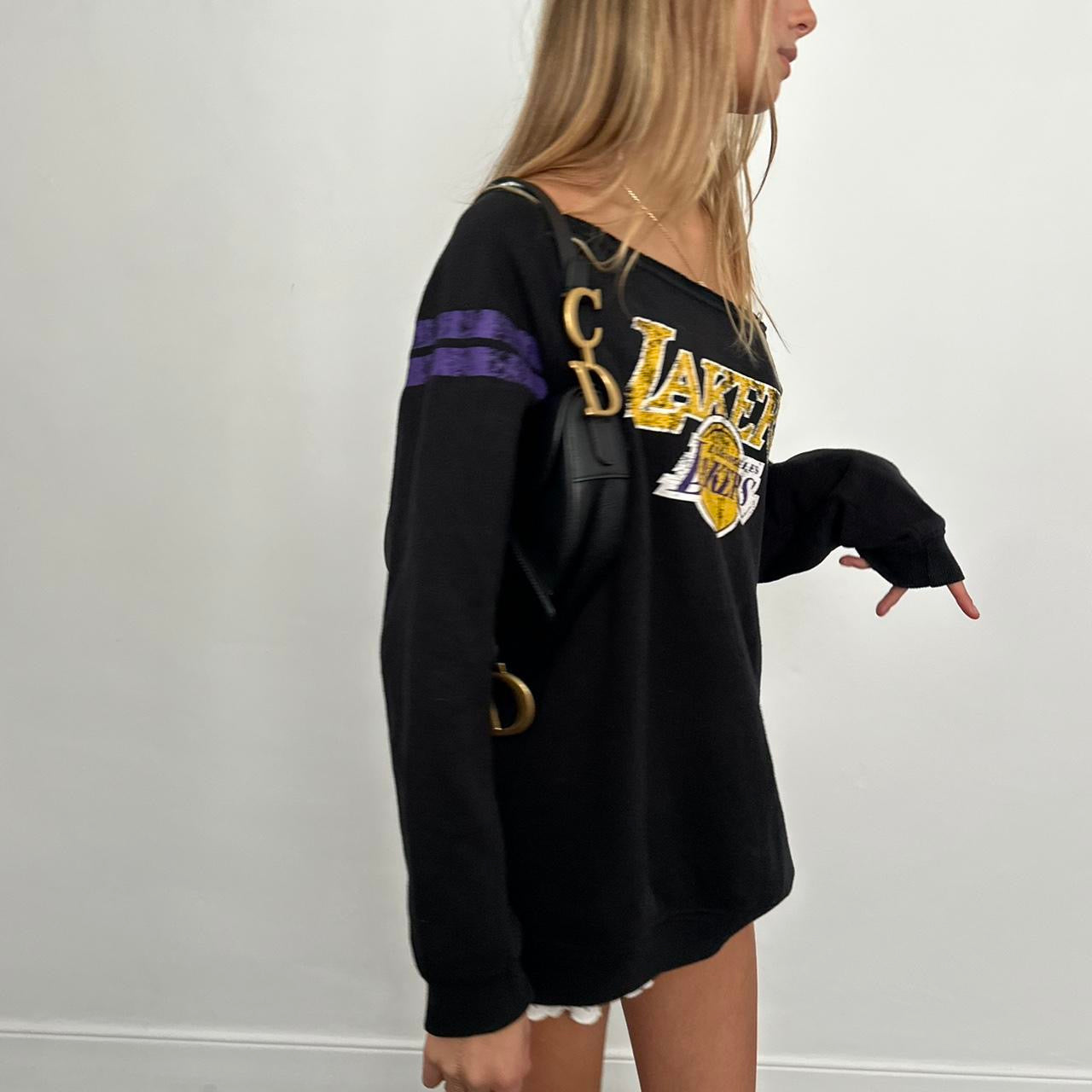 Vintage Lakers off the shoulder sweatshirt