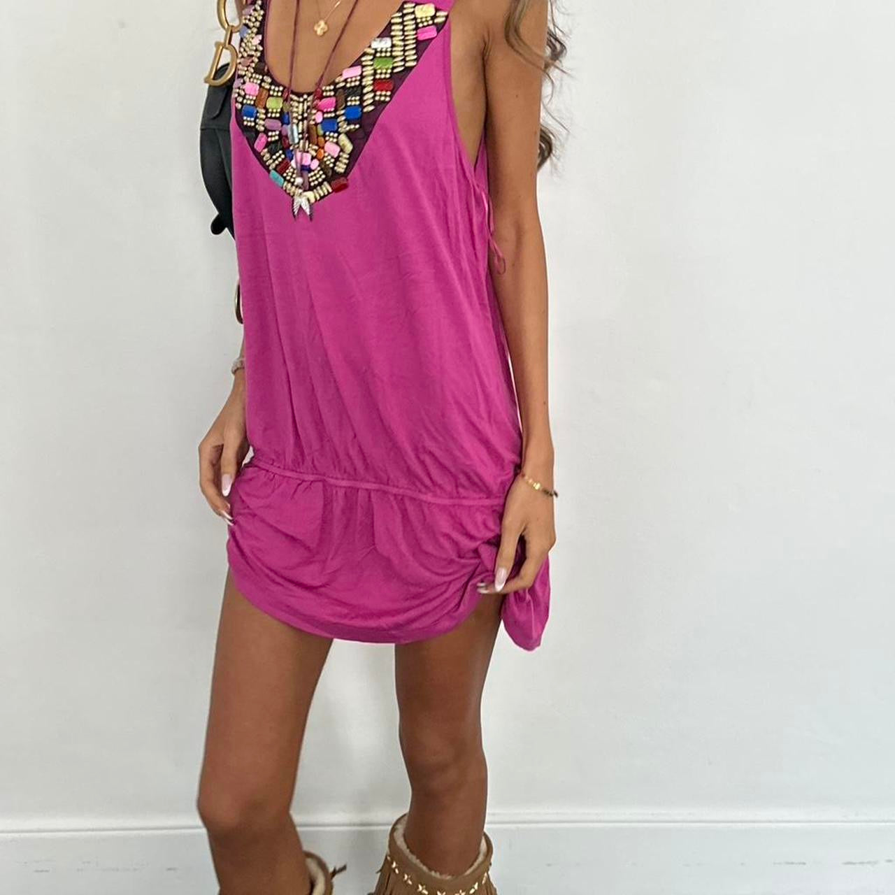 Vintage 00s pink embellished dress