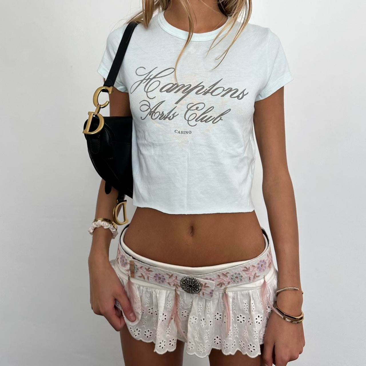 Vintage Juicy Couture Hamptons arts club baby tee