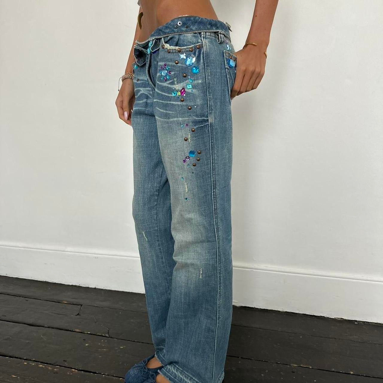 Vintage 2000’s gem stone jeans