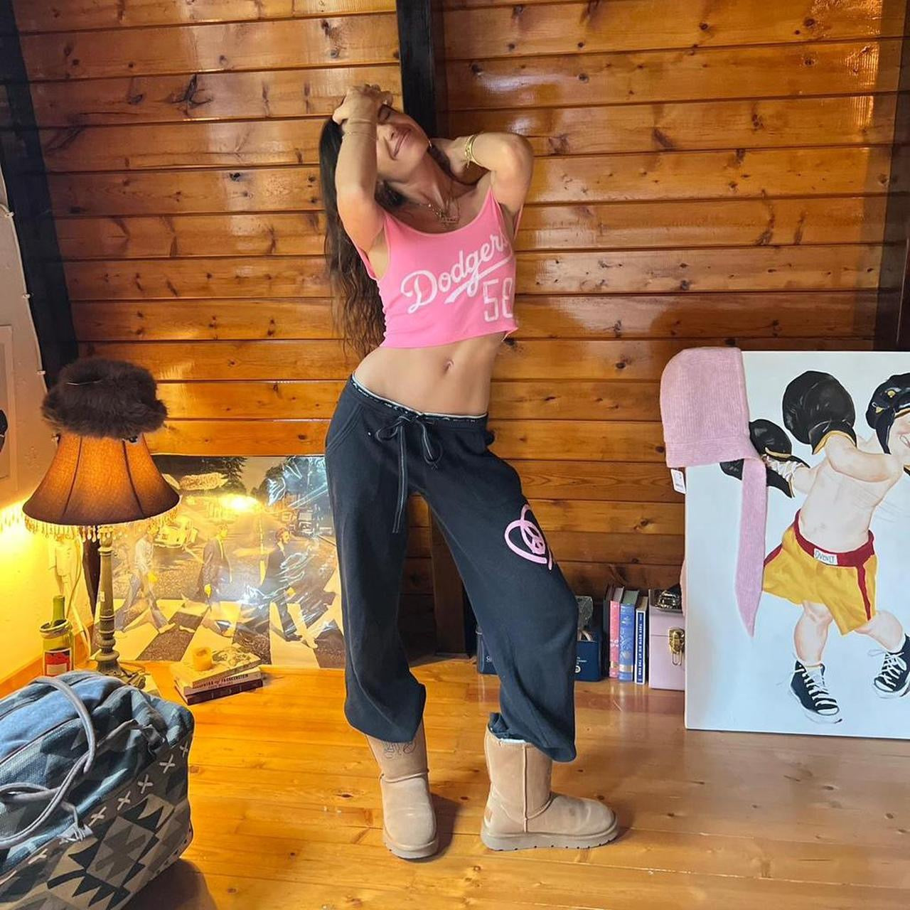 Vintage 90’s Dodgers off shoulder top