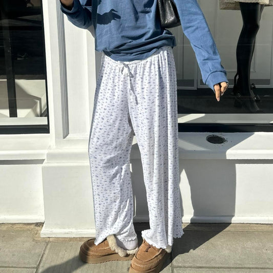 Vintage 90’s Ralph Lauren blue floral pants