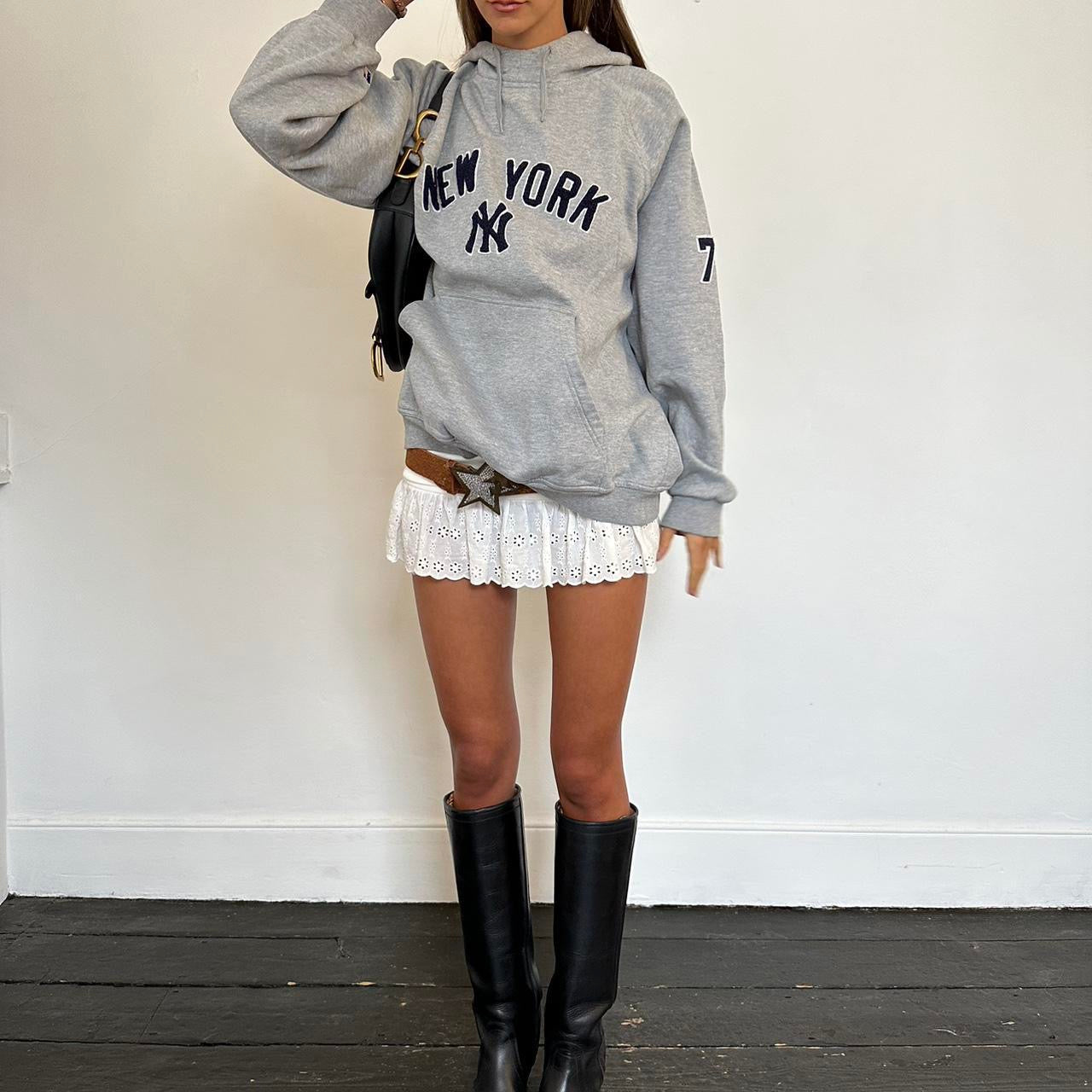 Vintage 90s grey New York hoodie