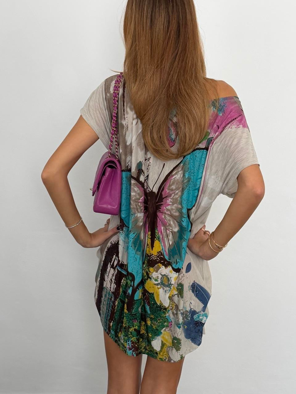 Vintage 00’s butterfly mini dress