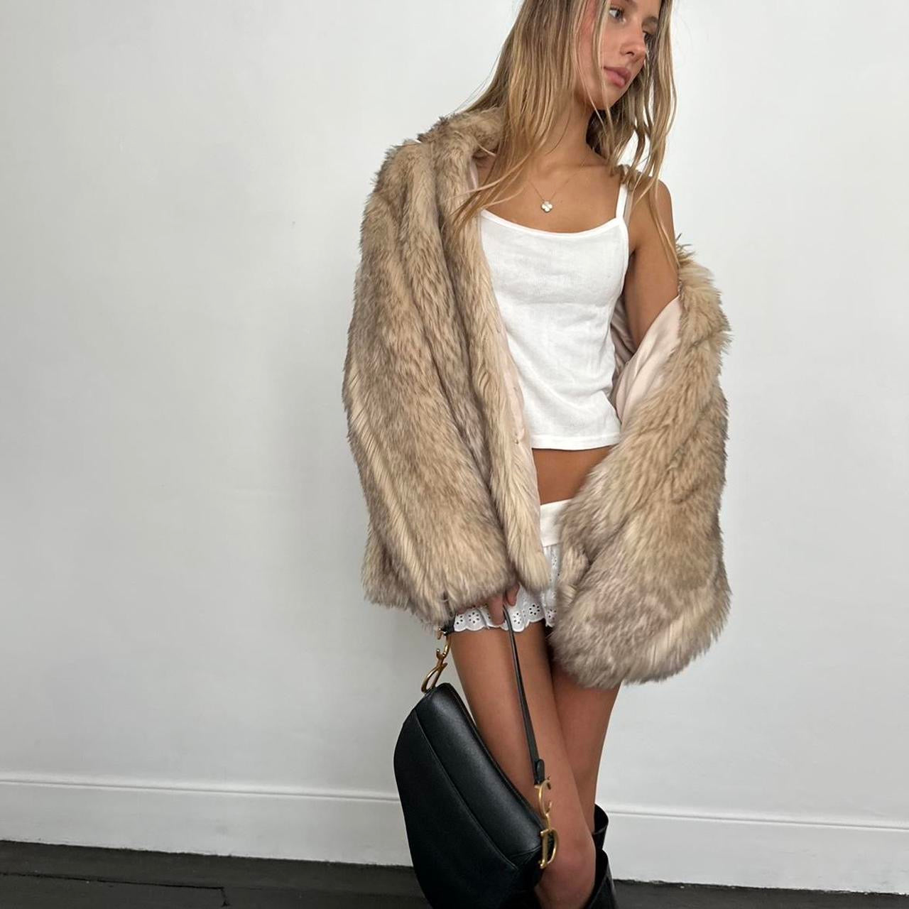 Vintage 2000’s faux fur jacket