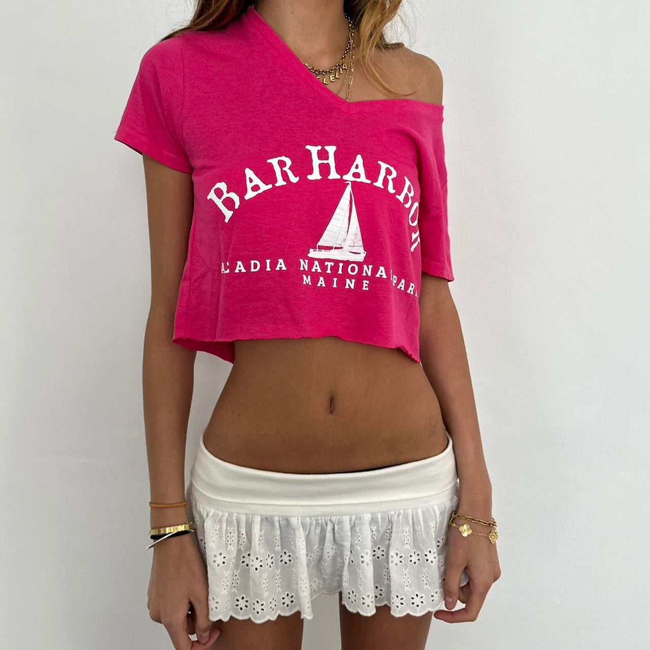 Vintage 90’s Bar Harbor pink top