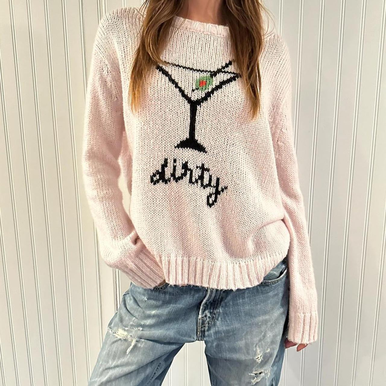 Vintage Martini 🍸 knitted sweater 💗