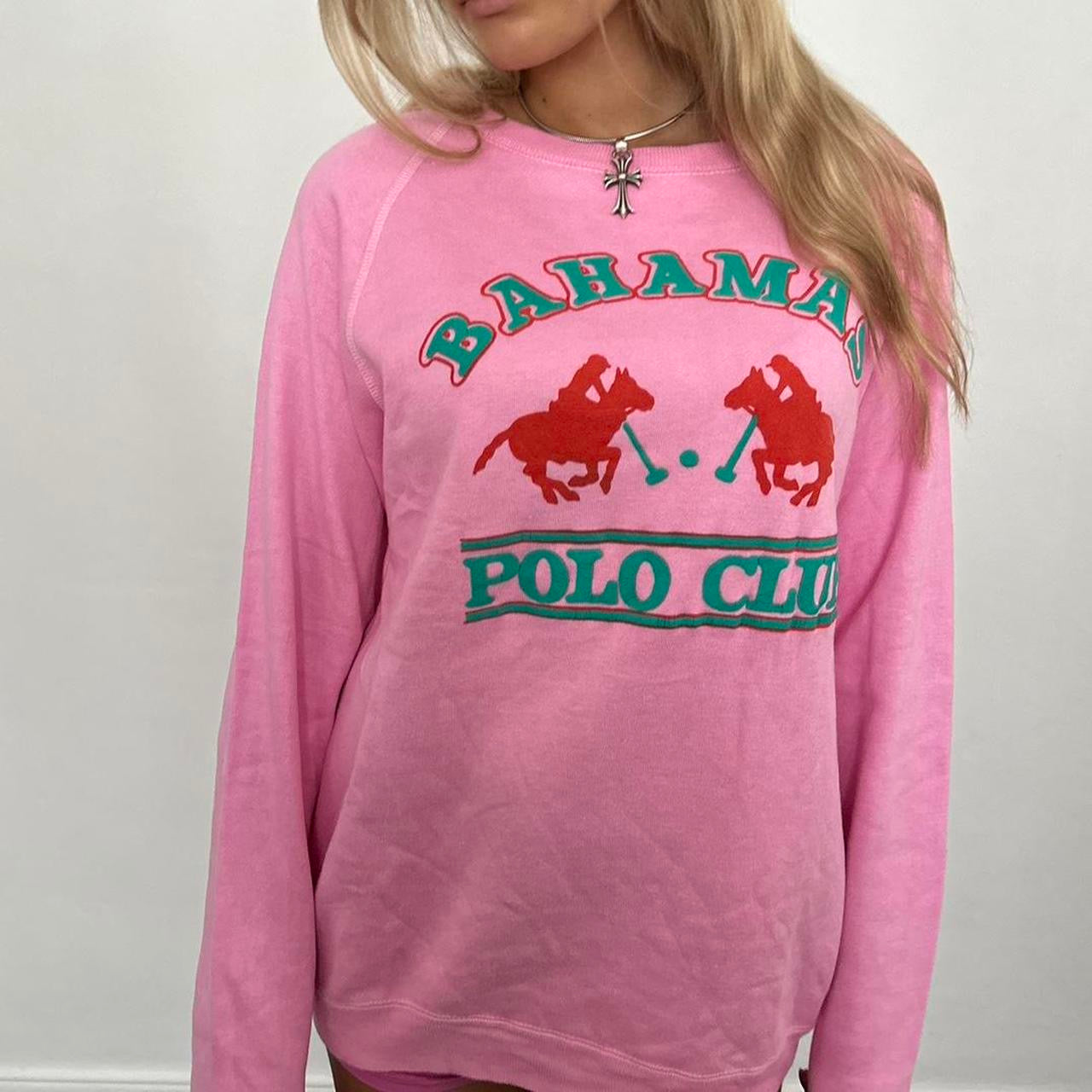 Vintage 90’s pink RARE Bahamas 🇧🇸 Polo Club sweatshirt ⭐️