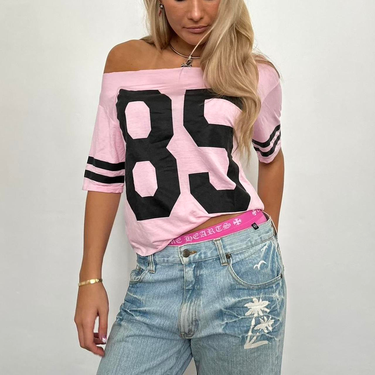 Vintage pink jersey top