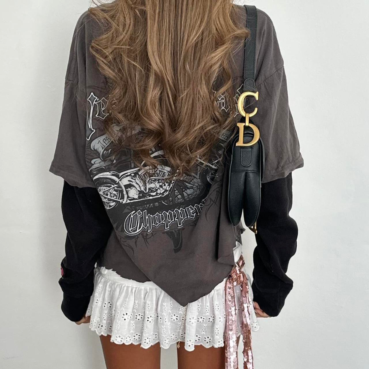 Vintage West Coast Choppers long sleeve oversized top
