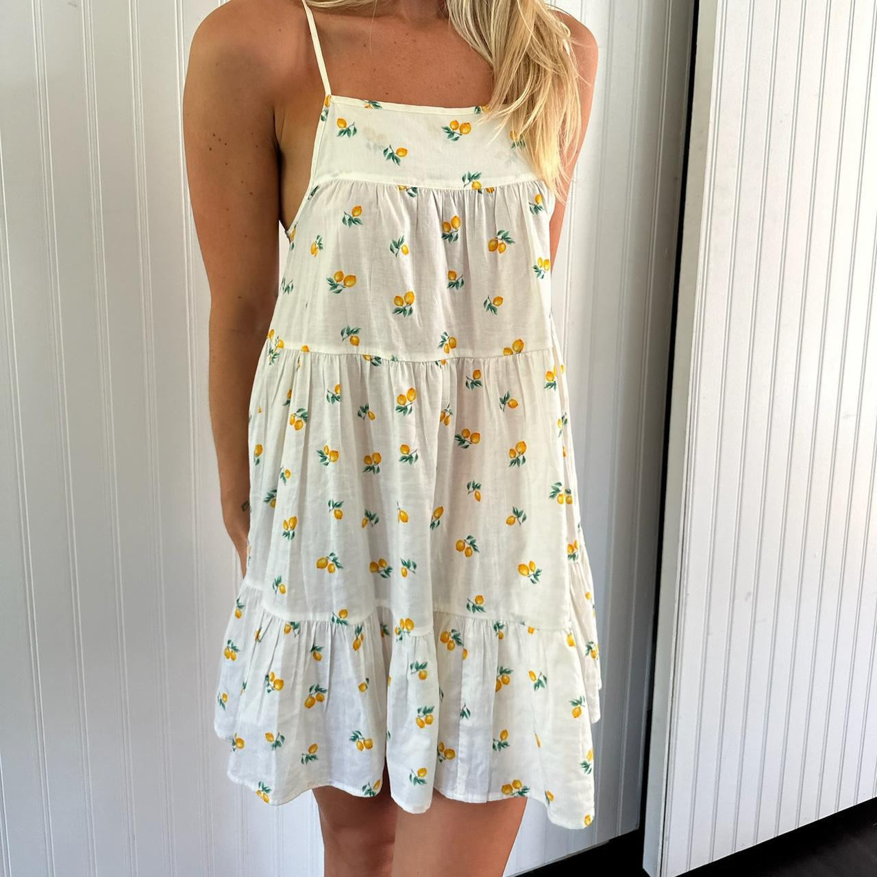 Vintage 90’s rare Victoria’s Secret lemon print dress