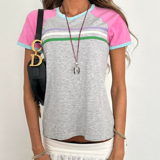 Vintage 90’s grey pastel baby tee