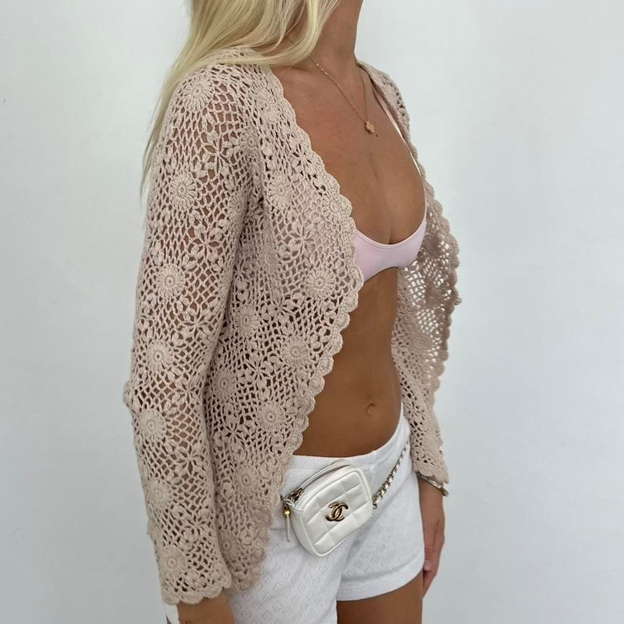 Vintage crochet layering top