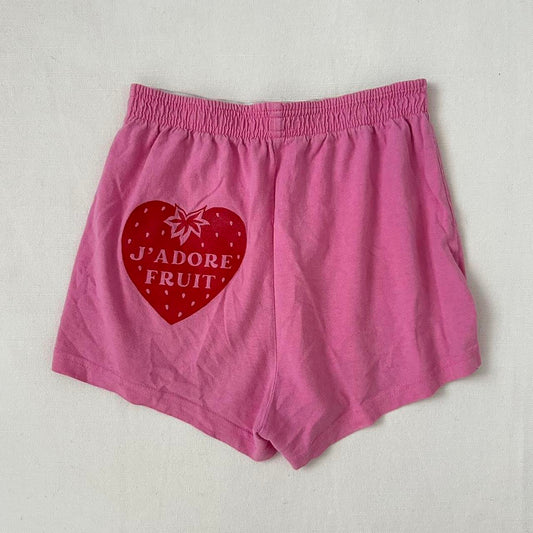 Vintage J’adore fruit pink shorts