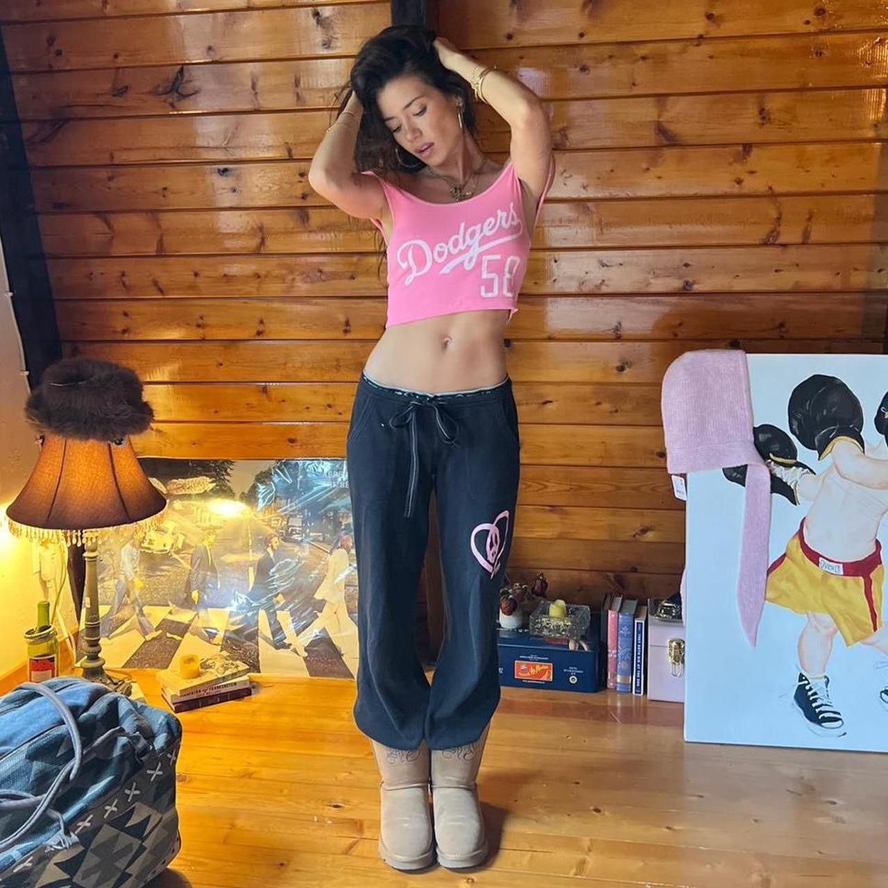 Vintage 90’s Dodgers off shoulder top