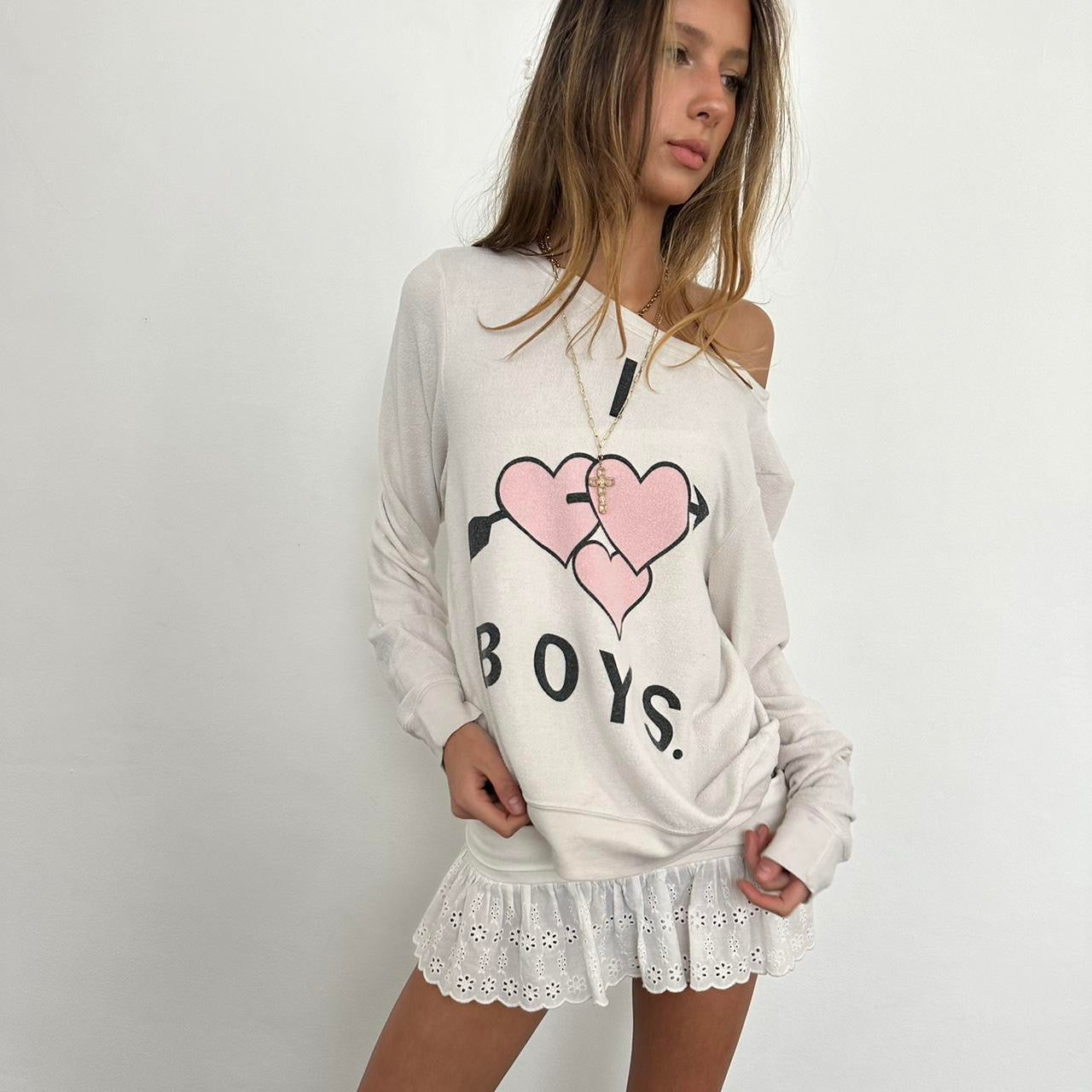 Vintage early 2000s la girl ‘I love Boys’ 💕 sweatshirt